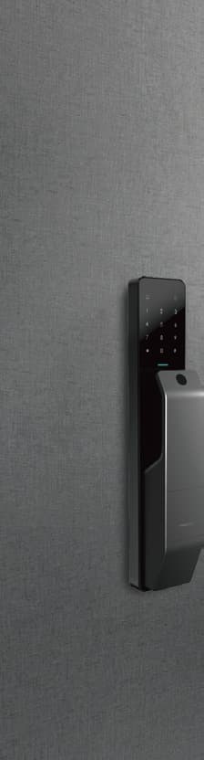 Moorgen smart lock installed on an interior door